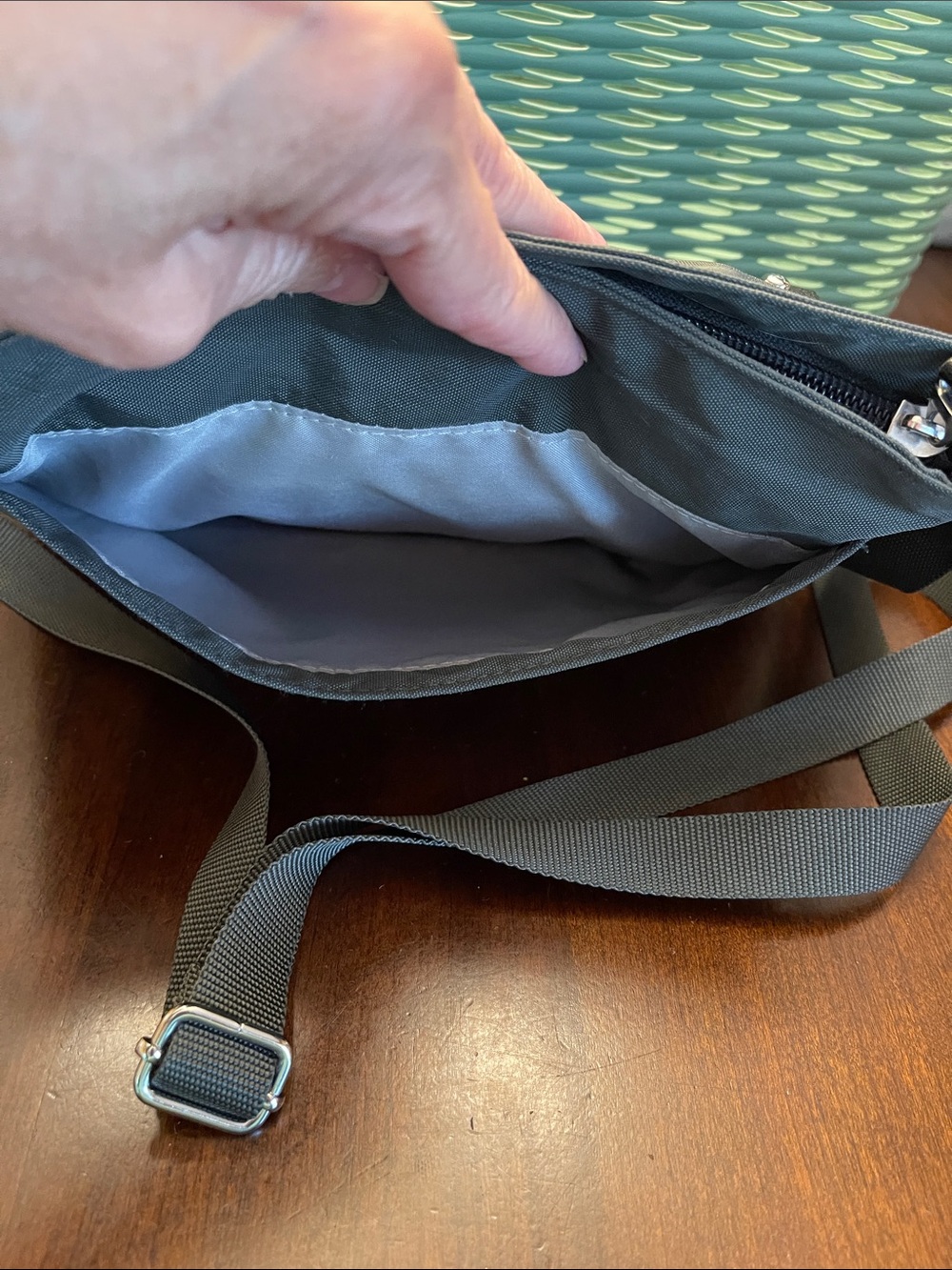 Baggallini All-Around Mini Gray Crossbody Bag - Picture 6 of 8